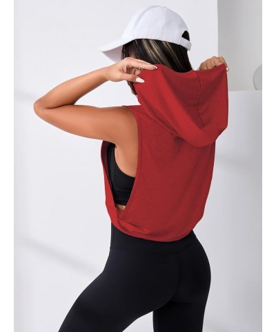 Women's Sleeveless Workout Top Gym Activewear Crop Tank Top Open Side Shirt for Athletic Exercise Running Red $12.74 Activewear