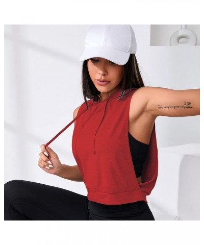 Women's Sleeveless Workout Top Gym Activewear Crop Tank Top Open Side Shirt for Athletic Exercise Running Red $12.74 Activewear