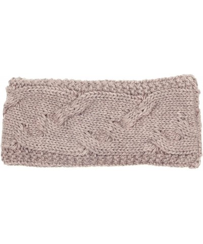 BYOS Womens Chic Cold Weather Enhanced Warm Fleece Lined Crochet Knit Stretchy Fit Cable Knit Light Beige $10.61 Jackets