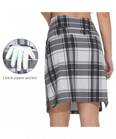 Women's 20" Knee Length Golf Skorts Skirts Casual Athletic Tennis Modest Skirts High Waist with Pockets UPF50+ Plaid Print $2...