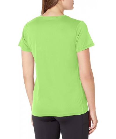 Women's Wicking Tee Shirt Lime $7.75 Activewear