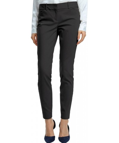 Women's Straight Pants Stretch Slim Skinny Solid Trousers Casual Business Office Gray/Graphite $21.08 Pants