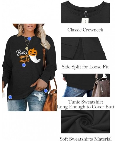 Plus-Size Sweatshirts for Women Casual Tops Side Slit Pullovers Shirts Black_hw02 $10.54 Hoodies & Sweatshirts