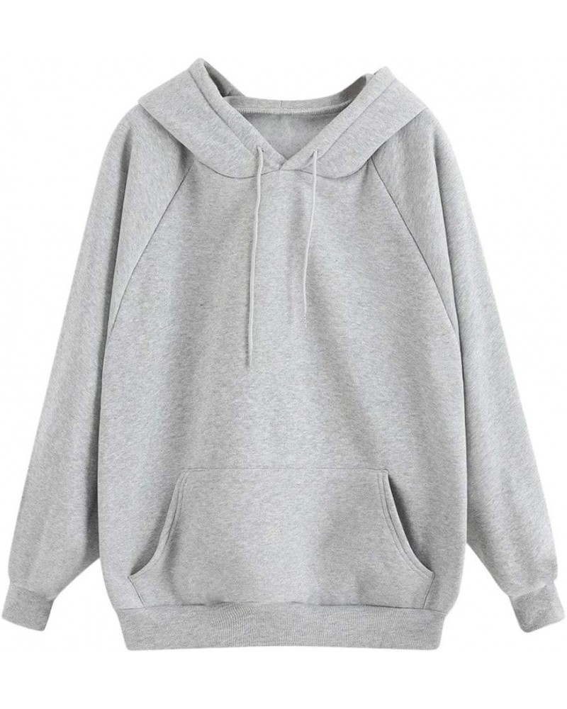 Zip up Hoodie Solid Tops Hooded Casual Pocket Sweatshirt Long Zipper Sleeve Womens Lightweight Zip up Hoodie Z6-grey $8.99 Ac...