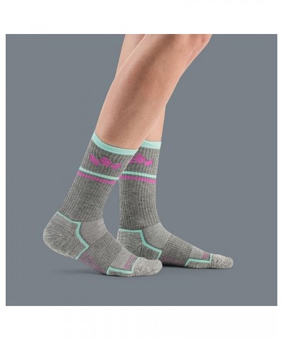 TrailTec+ Merino Wool Performance Outdoor Hiking Running Socks - Cushioned, Crew Glacier Grey $8.57 Activewear