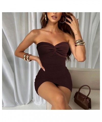 Women Halter Neck Mini Tube Dress Spaghetti Strap Backless Bandage Short Dress Floral Print Aesthetic Bodycon Cami Dresses U ...