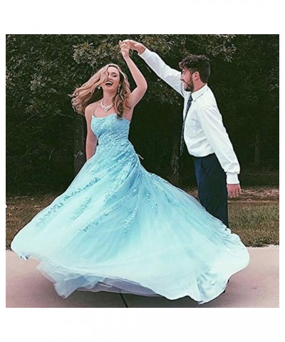 Prom Dress Lace Formal Evening Gowns Appliques Wedding Guest Dress Tulle Long Prom Dress Bright Green $30.59 Dresses