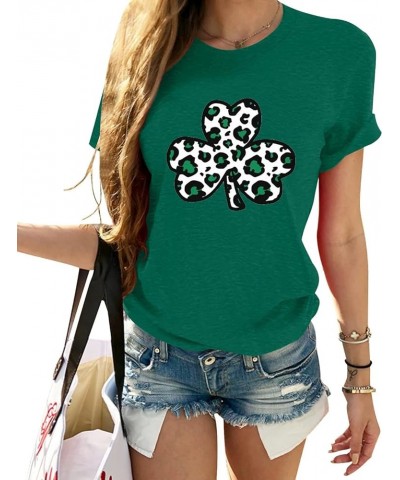 Womens Love Heart Shirts Short Sleeve Valentine's Day Crewneck Colorful Heart Graphic Tees Tops Green 9 $11.99 T-Shirts