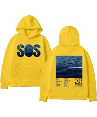 Album ??? Hoodie by Singer S-Z-A Music Fans Long Sleeve Hoodies ?ood Days Pullover Hot Sweatshirts for Men Women 03 Yellow $8...