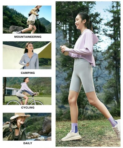 Cropped Sun Protection Jackets - UPF50+ Lightweight Breathable Summer Outdoor for Women Tea Green $18.80 Jackets