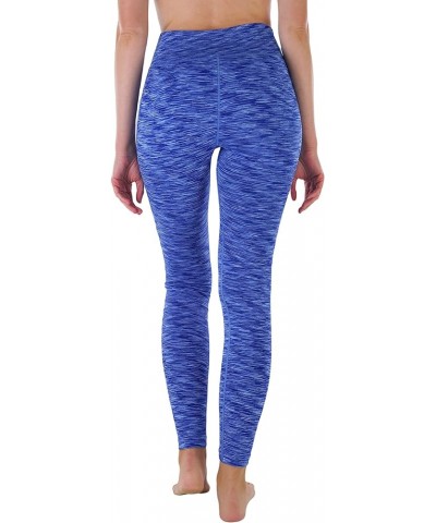 Women’s Comfort Heather Assorted Active Wear Seamless Leggings Game On: Blue - White (Digital Print) $12.88 Leggings