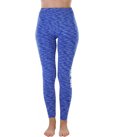 Women’s Comfort Heather Assorted Active Wear Seamless Leggings Game On: Blue - White (Digital Print) $12.88 Leggings