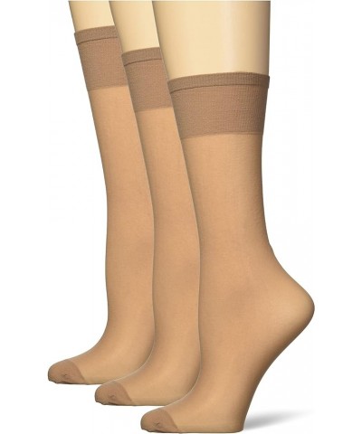 womens All Day Sheer Knee High With Reinforced Toe - 3 Pack City Beige $7.50 Socks