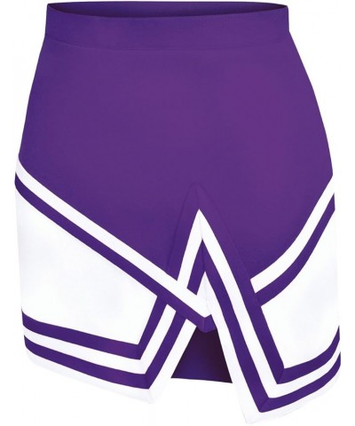 Crossover Cheer Uniform Skirt - Double Knit Adjustable Skirt For Cheerleaders - Women’s Sizes Purple $14.93 Skirts