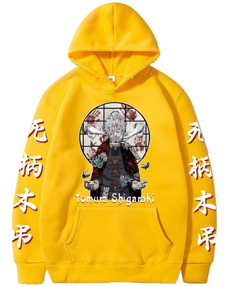 Shigaraki Tomura Academia Hoodie Sweatshirts Anime Streetwear Shigaraki Sweater Yellow $11.52 Hoodies & Sweatshirts