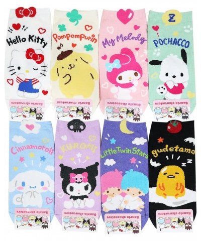 Kikiyasocks Socksense Hello K Character Series Women's Original Crew Socks Kawaii_5pairs $10.08 Activewear