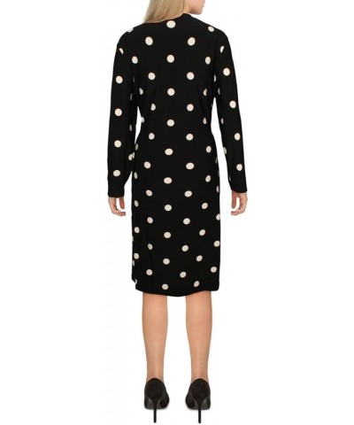 Womens Nomad Polka Dot Knee Wrap Dress Anne Black/Anne White $20.25 Dresses