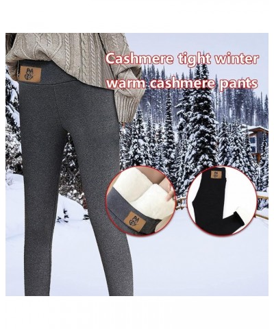 Warm Winter Fleece Lined Leggings for Women Ultra Soft Stretchy Thick Tights High Waisted Premium Yoga Pants 01gray $9.53 Leg...