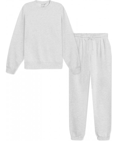 Sweatsuits for Women – Essential 2-Piece Tracksuit Set Includes Fleece Jogger and Matching Crewneck Sweater Heather Gray $23....