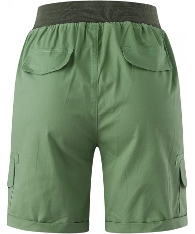 Shorts for Women Dressy Summer Bermuda Shorts Vacation Trendy Drawstring Lounge Shorts with Pockets 29-green $7.40 Shorts