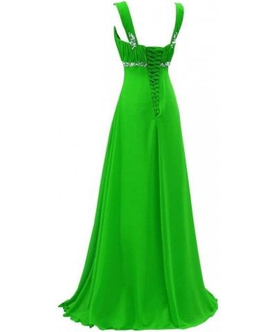 Popular Bridesmaid Prom Dress for Wedding Party Chiffon Full-Length Green $40.70 Dresses