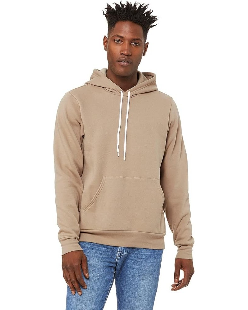 + Canvas Unisex Poly-Cotton Fleece Pullover Hoodie (3719) DEEP HEATHER Tan $17.26 Hoodies & Sweatshirts