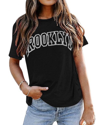 Womens Graphic Tees Funny Novelty Short Sleeve T-Shirts Vintage Tops Casual Tunic Black B $9.84 T-Shirts