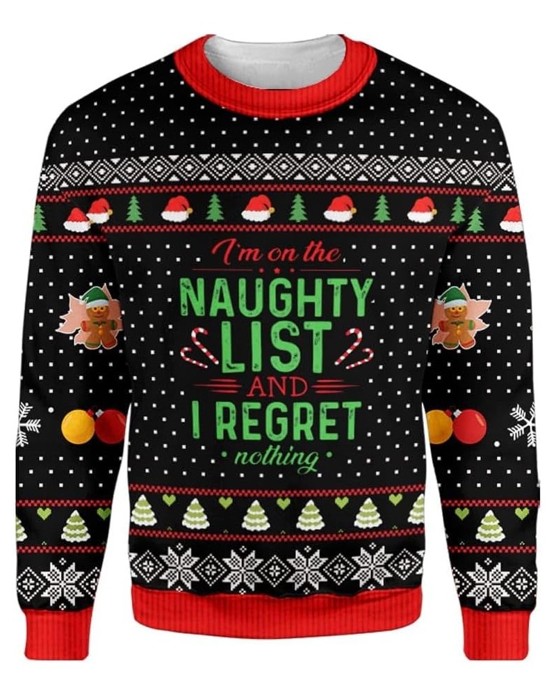 Le Tits Now Funny Ugly Christmas Sweatshirt For Adults, Unisex Long Sleeve Crewneck Christmas Sweatshirts Naughty List $14.85...