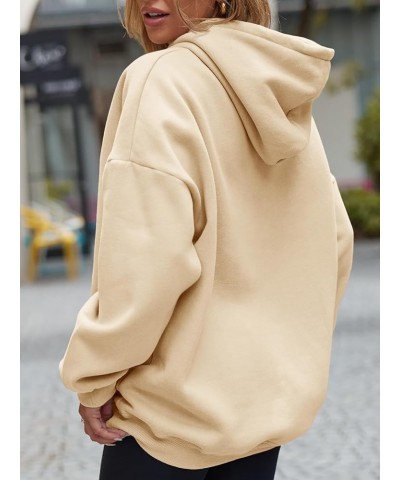 Women's Oversized Hoodies Fleece Hooded Sweatshirts Comfy Casual Pullover Loose Lightweight Fall Winter Clothes Apricot $17.4...