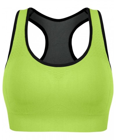 Sports Bras for Women, Medium Support Yoga Gym Activewear Bras with Pocket B-light Green $25.51 Lingerie