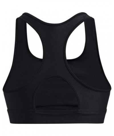 Women's HeatGear Mid Padless Sports Bra Black/Black/White $19.47 Lingerie