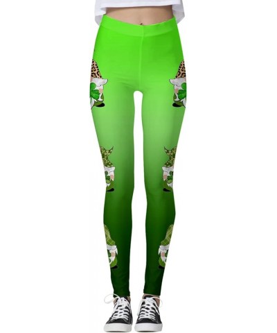 Christmas Leggings for Women 2023, Women's Christmas Leggings Tights Xmas Gradient Gnomes Graphic Print Yoga Pants Z5-green $...