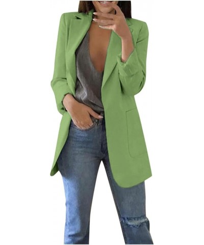 Blazers for Women Business Casual Blazers 2023 Fall Fashion Dressy Plus Size Lightweight Blazers Jackets Suits Green_1 $5.96 ...