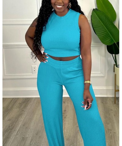 Mrskoala Women Two Piece Outfits Sweatsuit Tracksuit Casual Cute Set 6646skyblue $17.00 Activewear