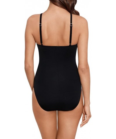 Women's Swimwear Oasis Jill High Neckline Soft Cup One Piece Swimsuit with Adjustable Straps Pop Black/Multi $47.10 Others