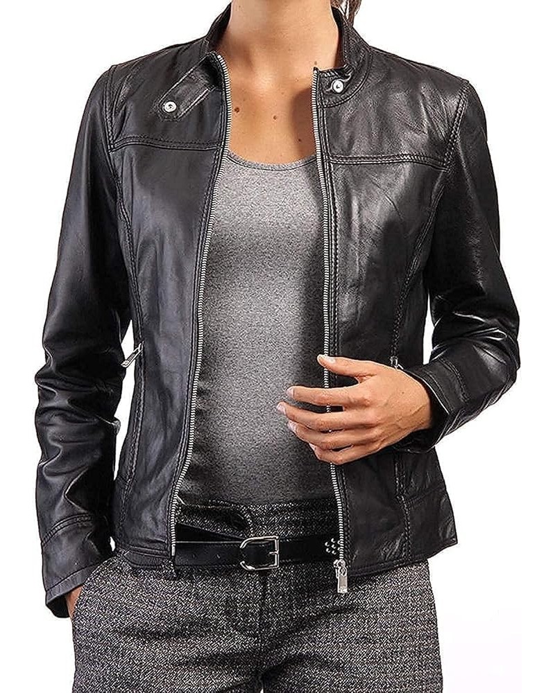 Women's HD Monster Hoodie Style Squad Dual Tone Leather Jacket | Birds Of Prey Quinn Brando Studded Leather Jacket Black $40....