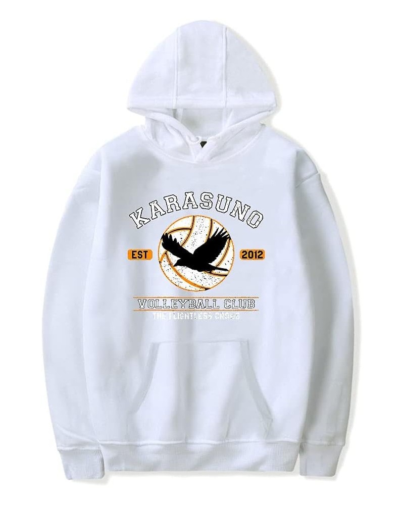 Karasuno Volleyball Club Merch New 3D Hoodie Sweatshirt Pullover for Women Tracksuit Hoodies White $10.90 Hoodies & Sweatshirts