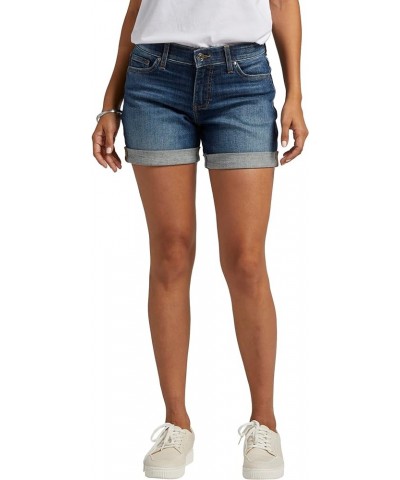 Women's Petite Alex Mid Rise Boyfriend Short Patriot Blue $9.28 Shorts