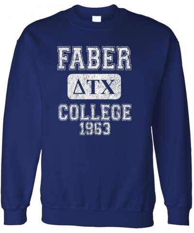 FABER COLLEGE - delta tau chi belushi house - Fleece Sweatshirt Navy $12.42 Hoodies & Sweatshirts