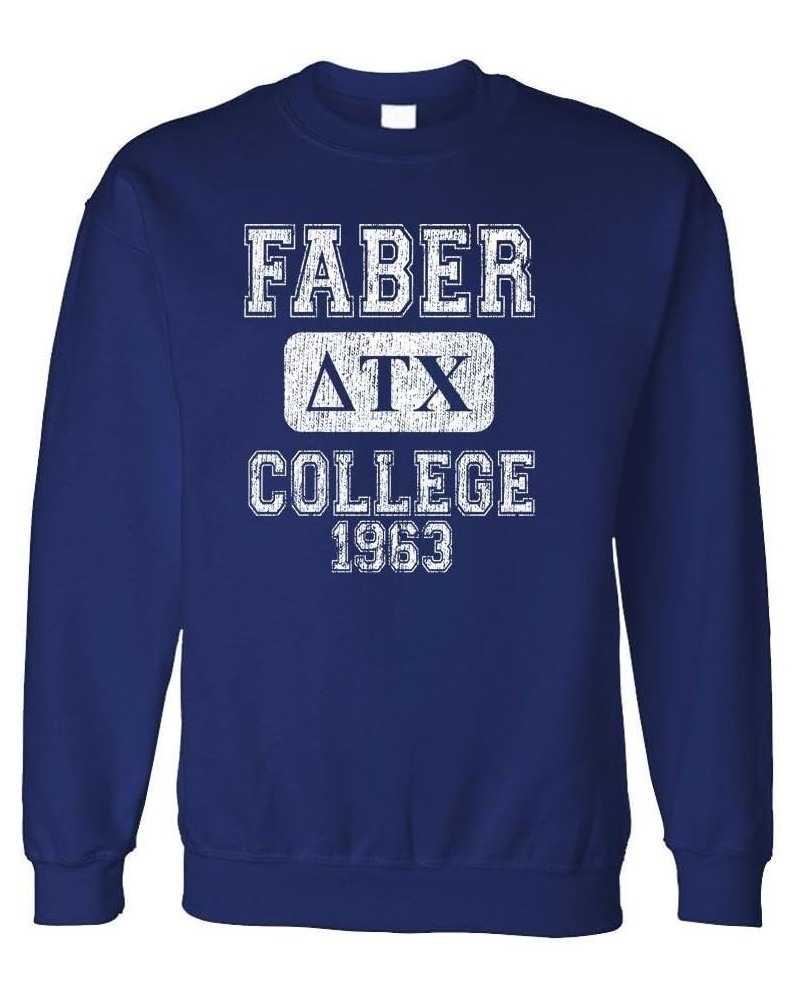 FABER COLLEGE - delta tau chi belushi house - Fleece Sweatshirt Navy $12.42 Hoodies & Sweatshirts