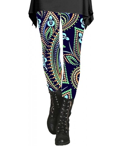 Stylish Boho Printed Leggings Tights for Women Skinny Comfy Stretchy High Waisted Workout Athletic Fitness Yoga Pants Type - ...