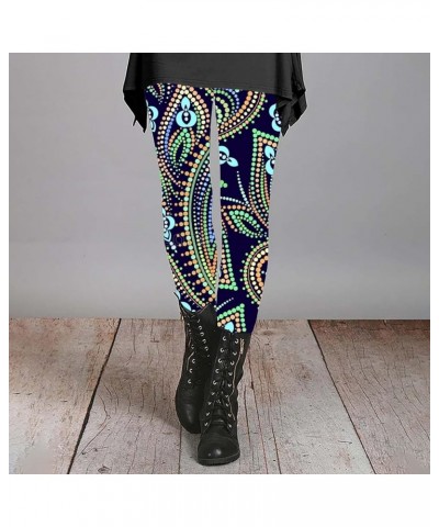 Stylish Boho Printed Leggings Tights for Women Skinny Comfy Stretchy High Waisted Workout Athletic Fitness Yoga Pants Type - ...