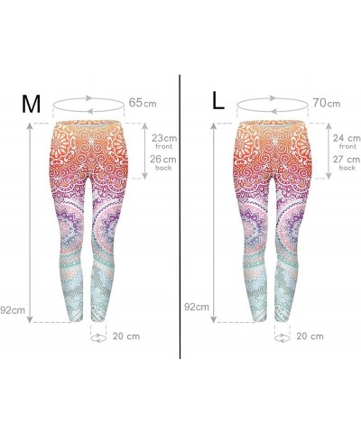 Women's Regular Size and Large Size Fashion Designs Digital 3D Printed Leggings Aztec Round Ombre $11.59 Leggings