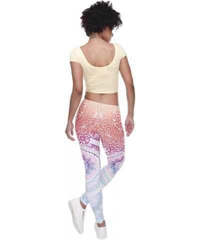 Women's Regular Size and Large Size Fashion Designs Digital 3D Printed Leggings Aztec Round Ombre $11.59 Leggings