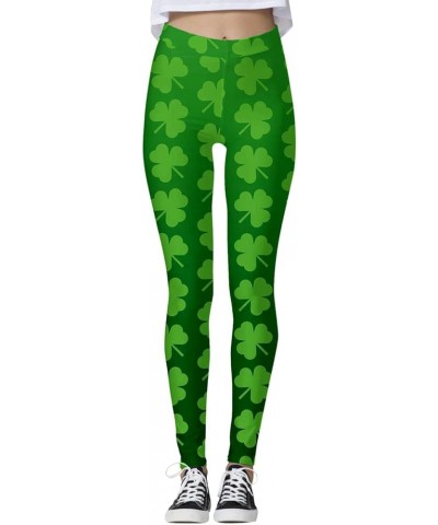 Valentine Leggings for Women Soft St Patricks Day Yoga Pant Tummy Control Mardi Gras Outfit for Women Holiday Leggings X0a-gr...