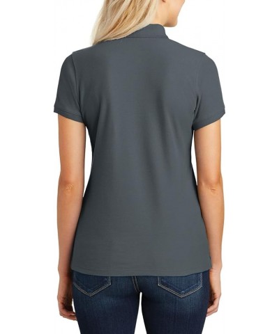 Women's Polo Shirts Short Sleeve Polo T Shirts – Pique Polo Shirts for Women T-Shirts 4-Button Polo Tee Graphite $9.26 Shirts