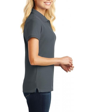 Women's Polo Shirts Short Sleeve Polo T Shirts – Pique Polo Shirts for Women T-Shirts 4-Button Polo Tee Graphite $9.26 Shirts