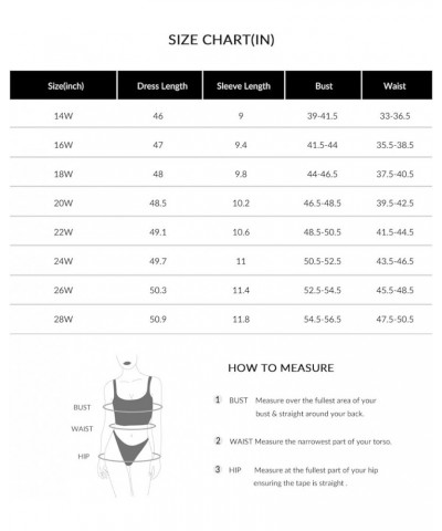 Women Plus Size Summer Casual Flutter Short Sleeve Smocked Midi Swiss Dot Flowy Tiered Dresses Black $21.73 Dresses