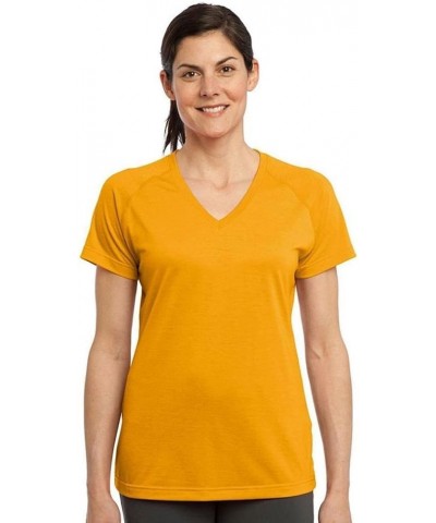 Women's Ultimate Performance V Neck Gold $8.99 Activewear