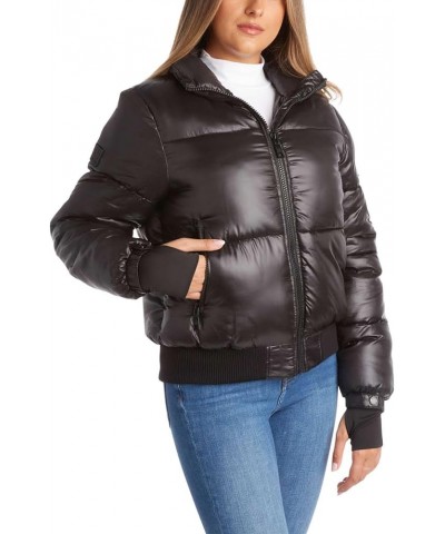 Womens Winter Jacket - Insulated Quilted Moto Puffer Jacket- Heavyweight Outerwear Bomber Jacket for Women, S-XL Black $29.38...